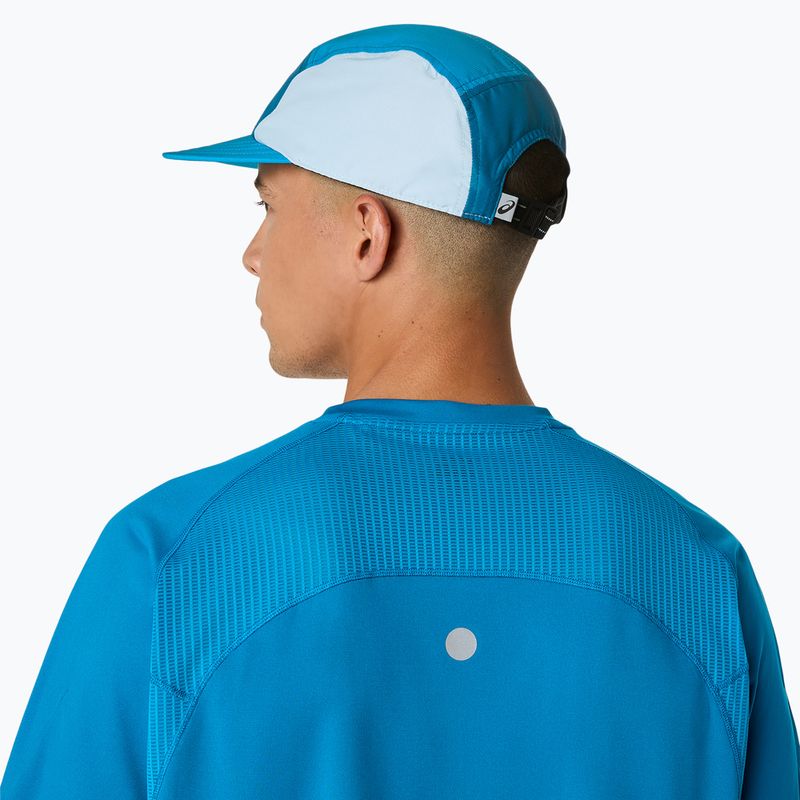 Мъжка тениска за бягане ASICS Road Fade SS aegean blue/yamabuki 6