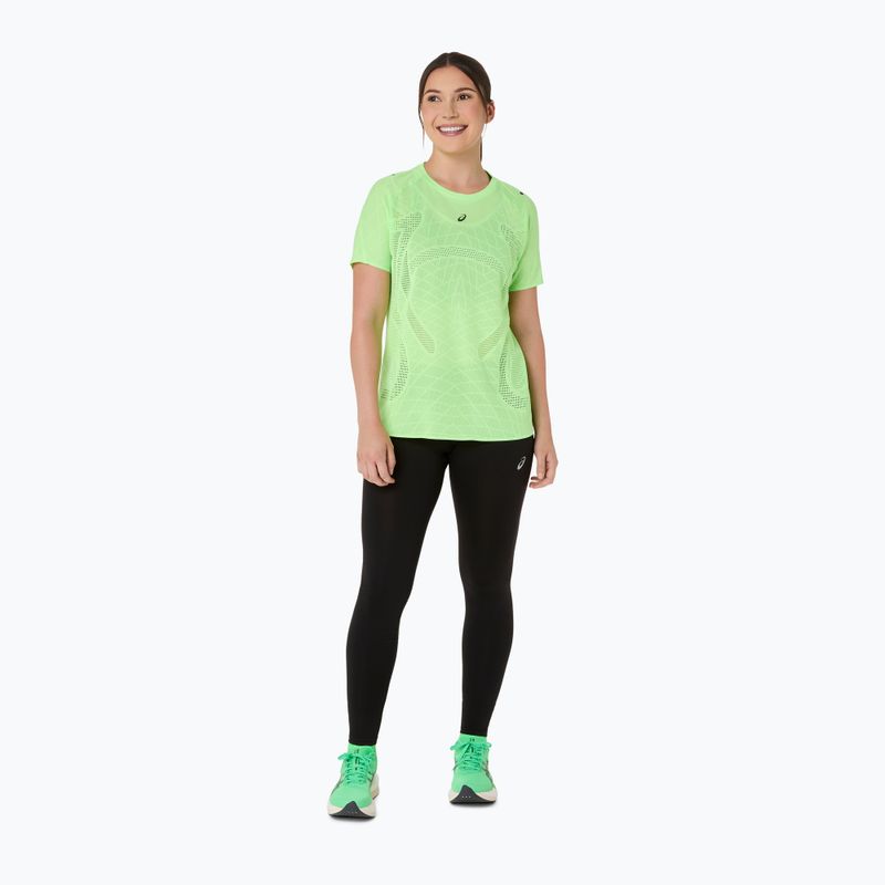 Дамска тениска за бягане ASICS Metarun SS Top illuminate green 2
