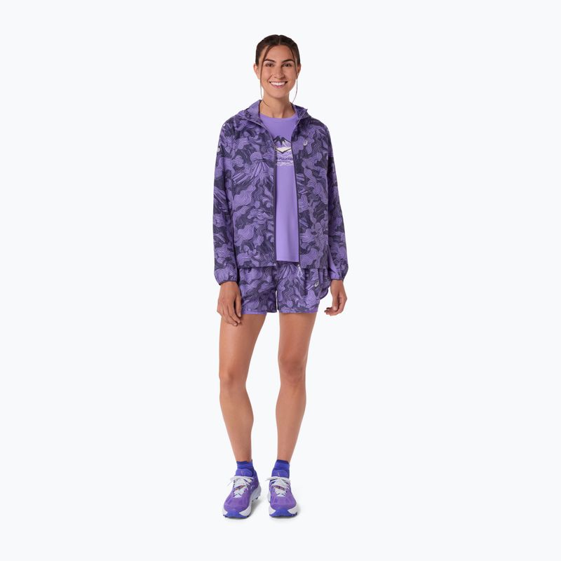 Дамски шорти за бягане ASICS Road All Over Print amethyst 2
