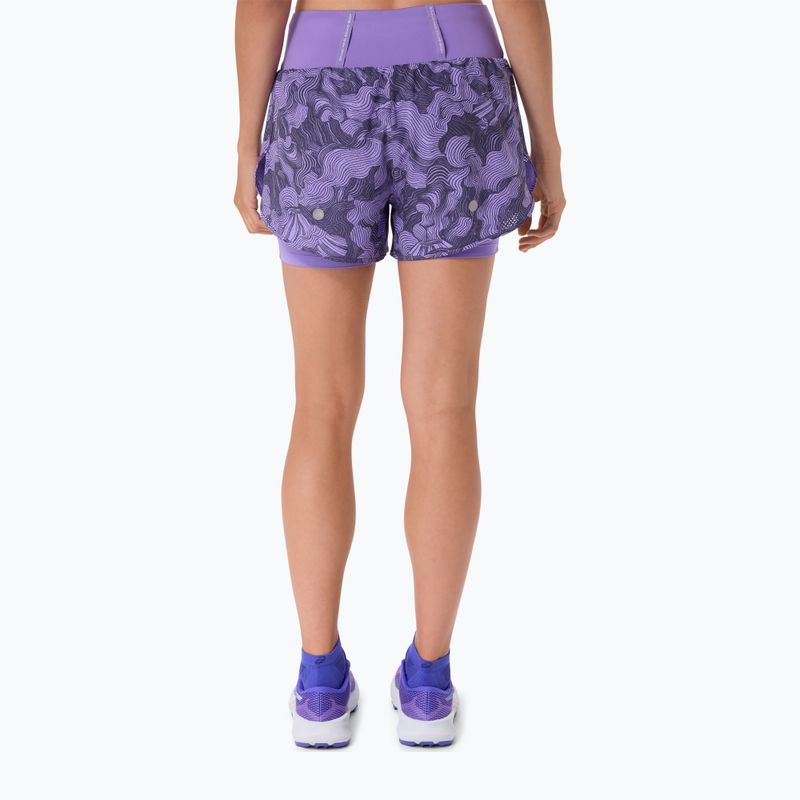 Дамски шорти за бягане ASICS Road All Over Print amethyst 3