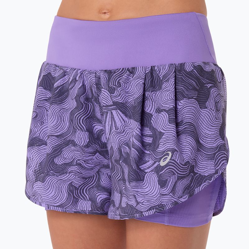 Дамски шорти за бягане ASICS Road All Over Print amethyst 5