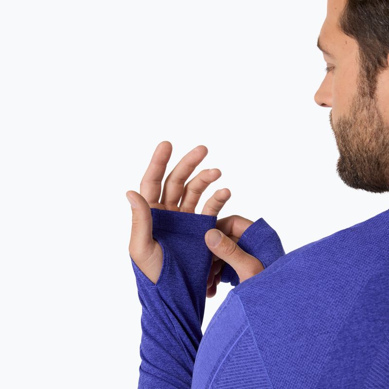 Мъжка блуза с дълъг ръкав за бягане ASICS Road Seamless LS cobalt burst/eggplant 7