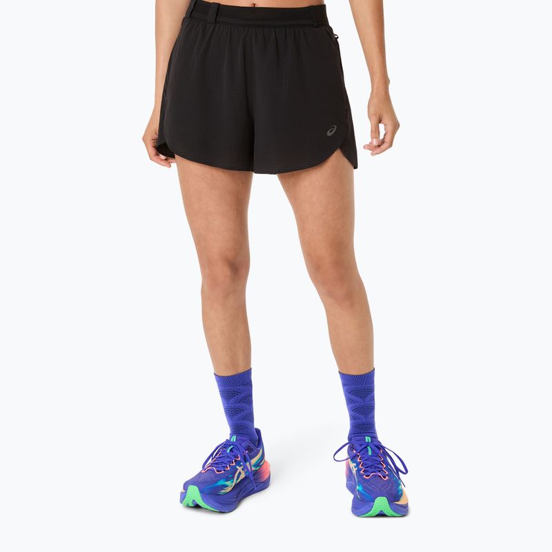 Дамски шорти за бягане ASICS Metarun Split performance black
