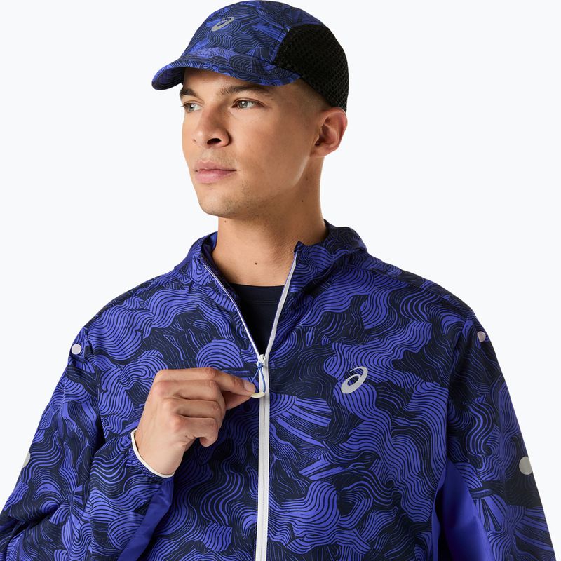 Дамско яке за бягане ASICS Fujitrail packable cobalt burst/indigo blue/cream 5