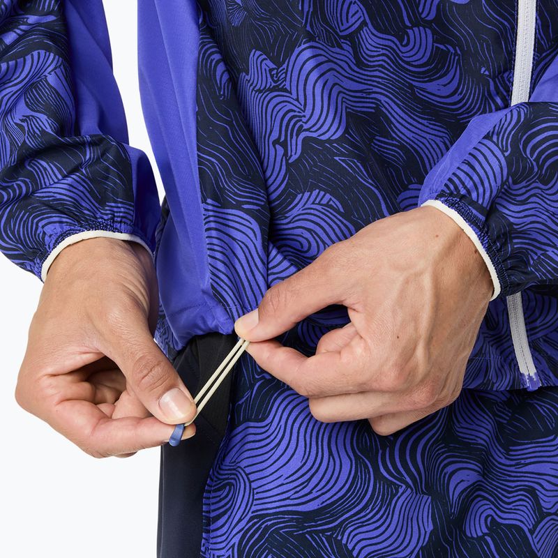 Дамско яке за бягане ASICS Fujitrail packable cobalt burst/indigo blue/cream 9