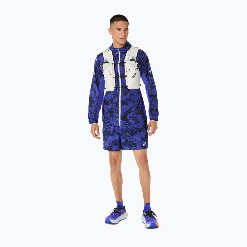 Дамско яке за бягане ASICS Fujitrail packable cobalt burst/indigo blue/cream 12