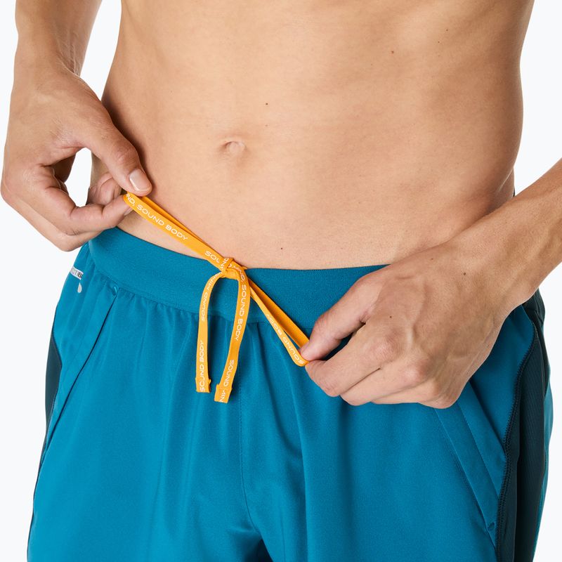 Мъжки шорти за бягане ASICS Road 7IN tranquil teal/dark teal/yamabuki 7