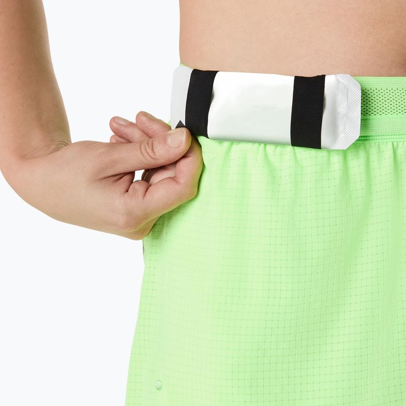 Дамски шорти за бягане ASICS Metarun Split illuminate green 10