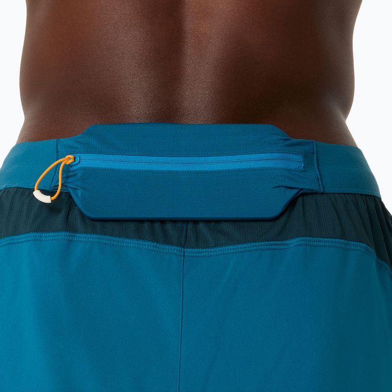 Мъжки шорти за бягане ASICS Road 2N1 5IN tranquil teal/dark teal/yamabuki 8