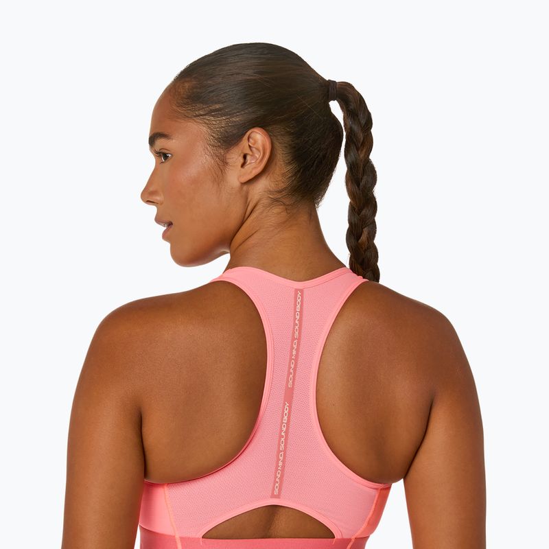 Спортен сутиен ASICS Road Compression sun coral 6