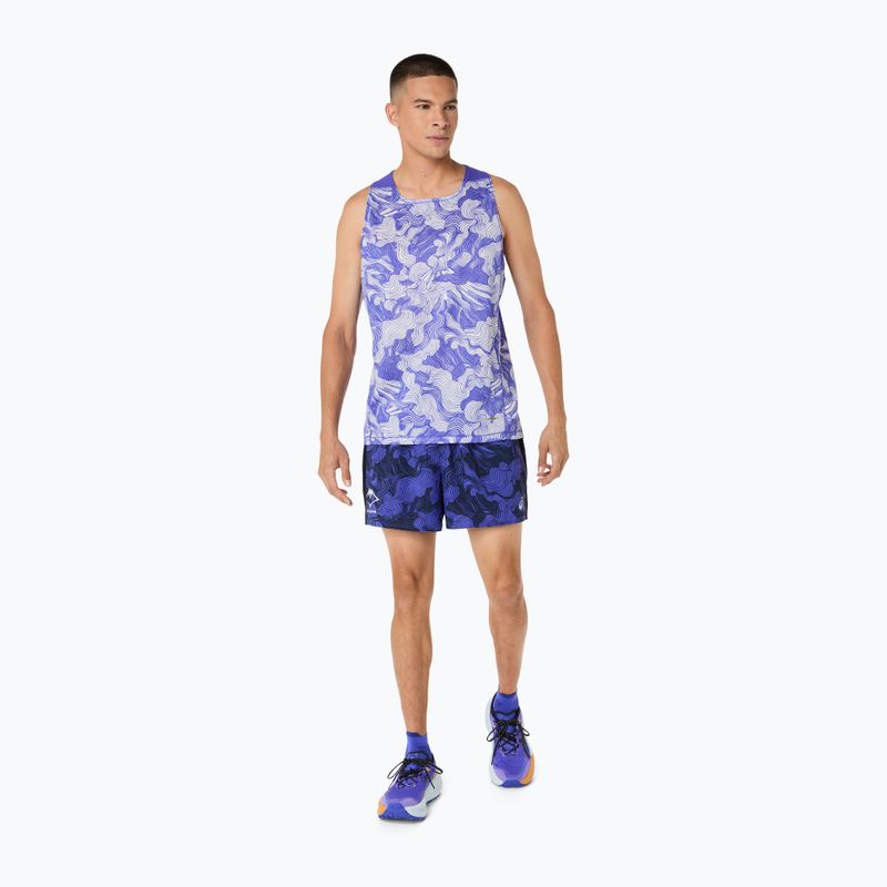 Мъжка тениска за бягане ASICS Fujitrail Singlet cobalt burst/cream 2