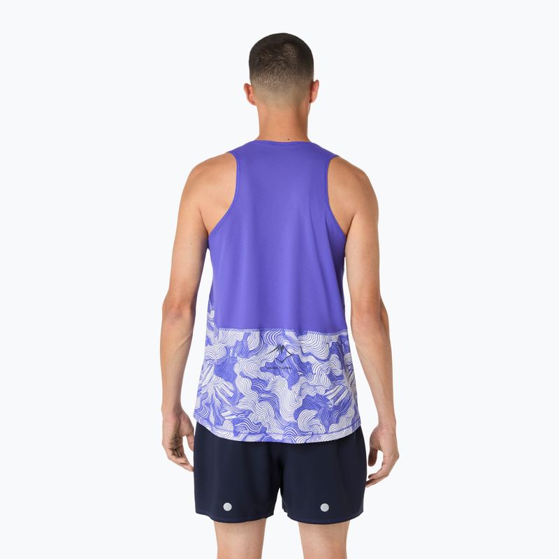 Мъжка тениска за бягане ASICS Fujitrail Singlet cobalt burst/cream 3