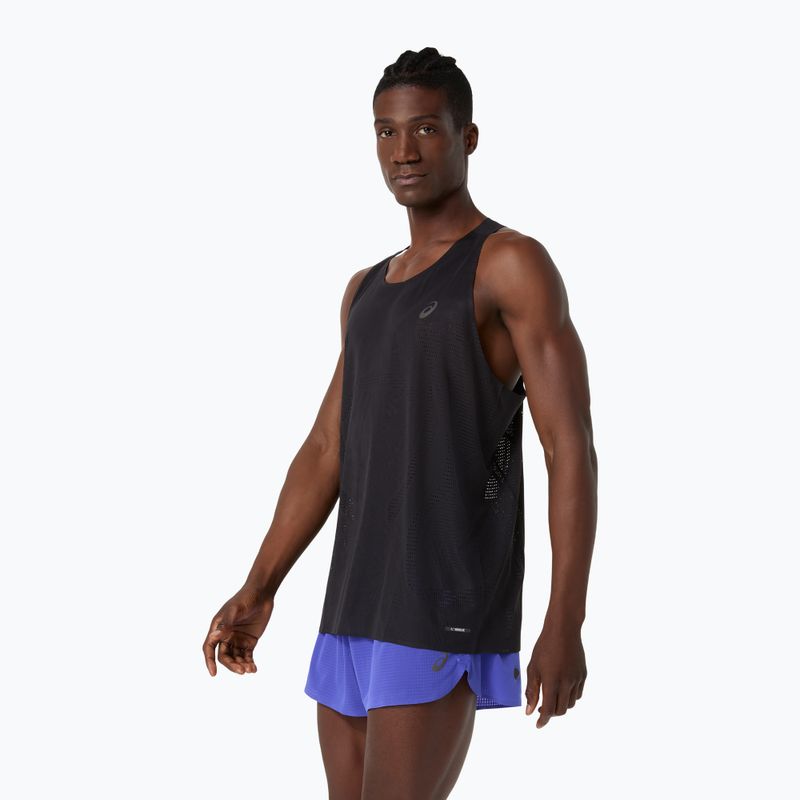 Мъжка тениска за бягане ASICS Metarun Singlet performance black 4