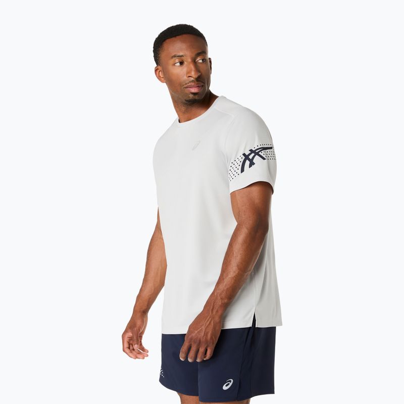 Мъжка тениска за бягане ASICS Icon SS cloud grey/midnight 4