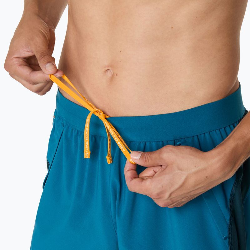 Мъжки шорти за бягане ASICS Road 5IN tranquil teal/dark teal/yamabuki 7