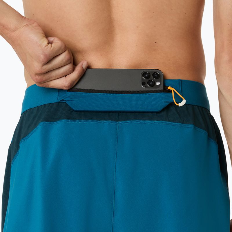 Мъжки шорти за бягане ASICS Road 5IN tranquil teal/dark teal/yamabuki 8