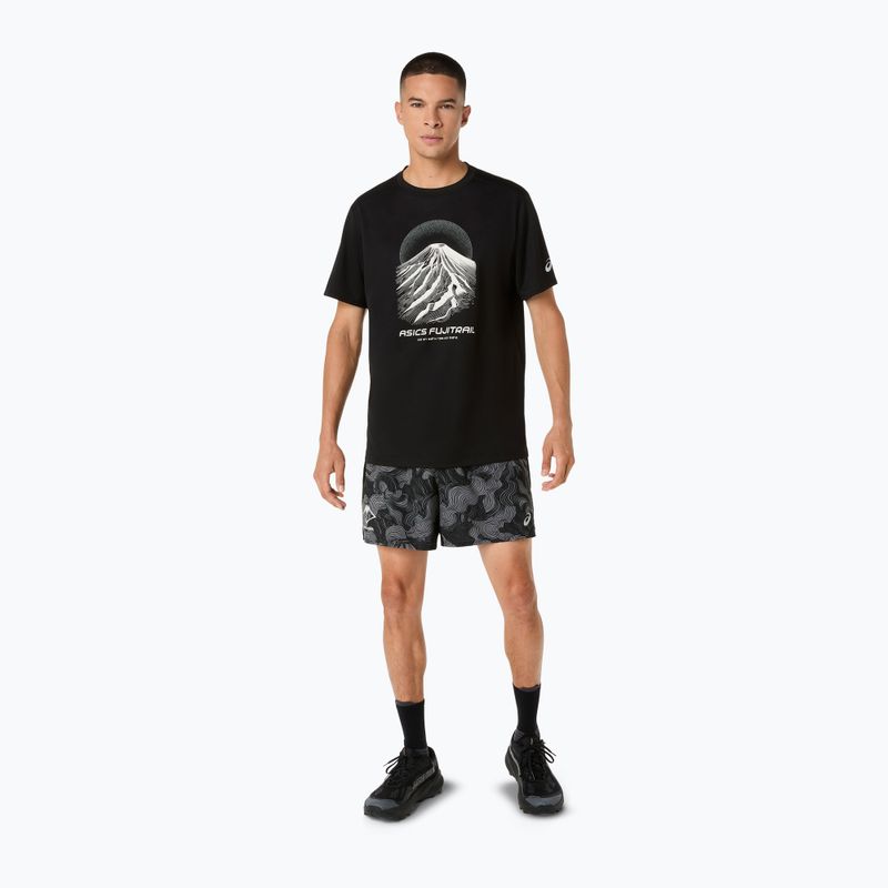Мъжка тениска за бягане Asics Fujitrail Logo Ss Top Performance Black/Cream/Carbon 2