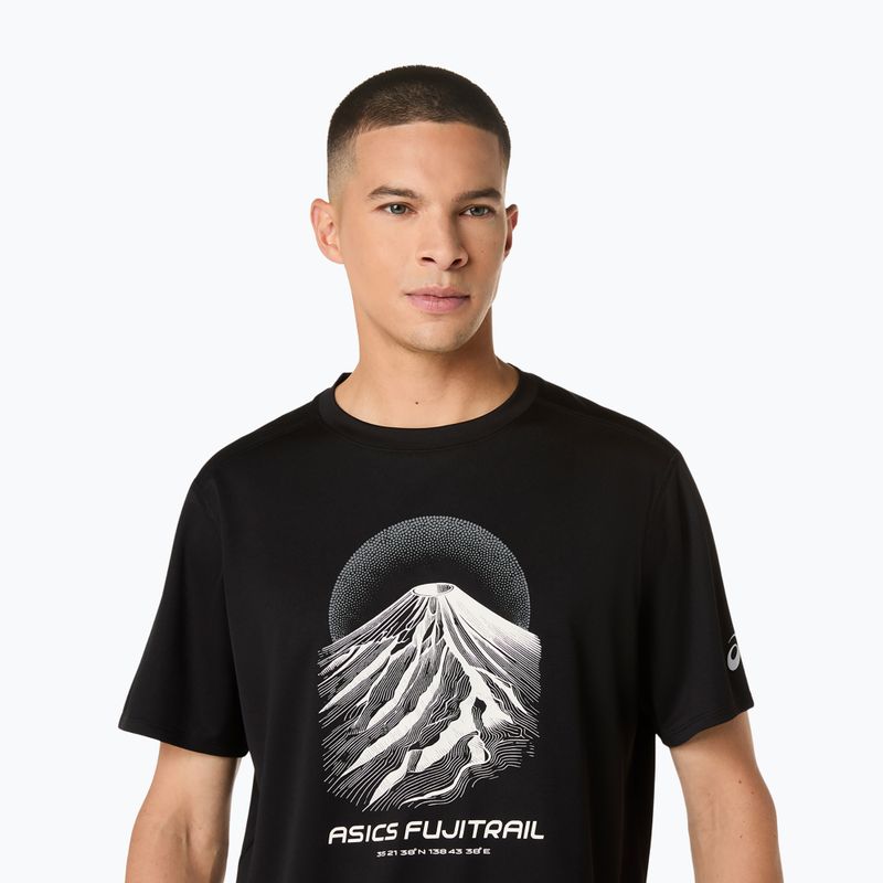 Мъжка тениска за бягане Asics Fujitrail Logo Ss Top Performance Black/Cream/Carbon 5