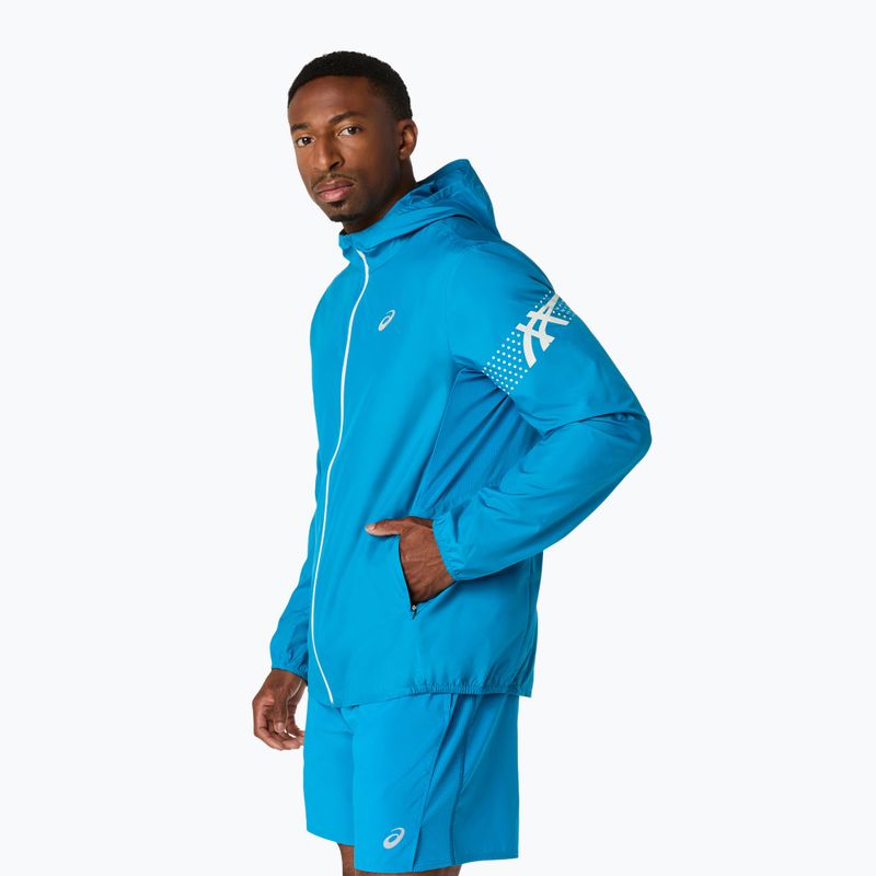 Мъжко яке за бягане ASICS Icon aegean blue/cream 4