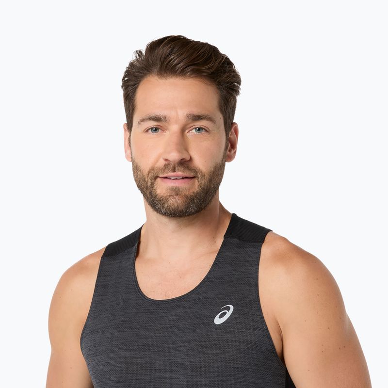 Мъжка тениска за бягане ASICS Road Singlet performance black 5