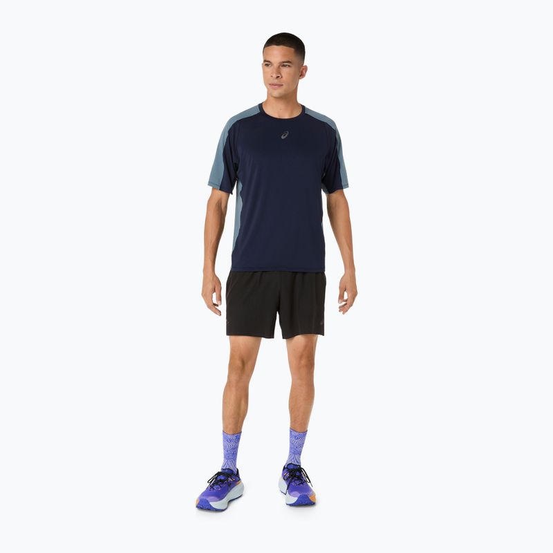 Мъжка тениска за бягане ASICS Fujitrail Elite SS midnight/ironclad 2