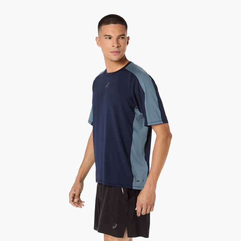 Мъжка тениска за бягане ASICS Fujitrail Elite SS midnight/ironclad 4