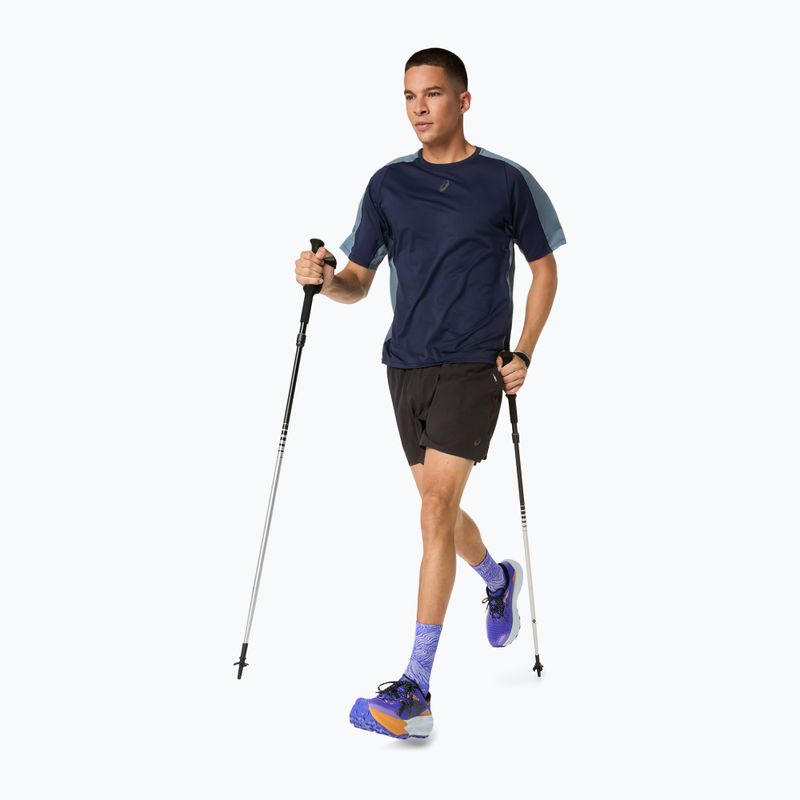 Мъжка тениска за бягане ASICS Fujitrail Elite SS midnight/ironclad 11