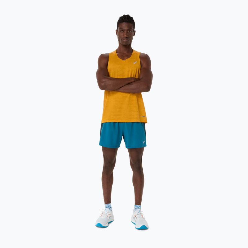 Мъжка тениска за бягане ASICS Road Singlet yamabuki 2