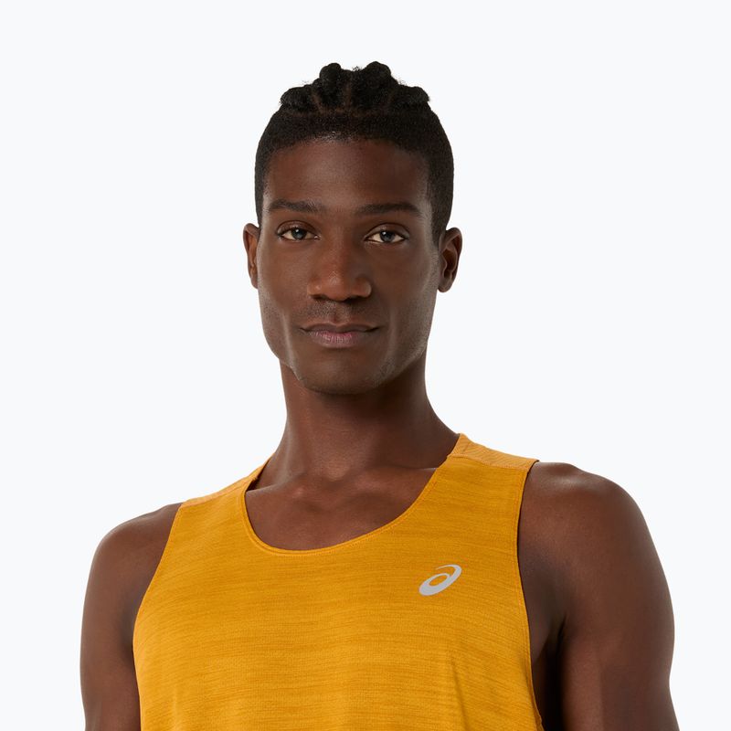 Мъжка тениска за бягане ASICS Road Singlet yamabuki 5