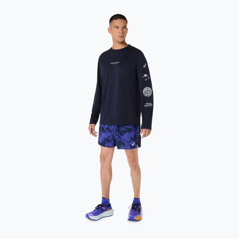 Мъжки шорти за бягане ASICS Fujitrail All Over Print 5IN midnight/cobalt burst/cream 2