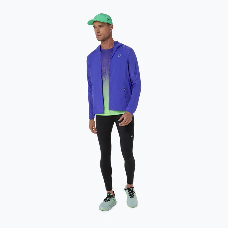 Мъжка тениска за бягане ASICS Road All Over Print Singlet cobalt burst/illuminate green 15