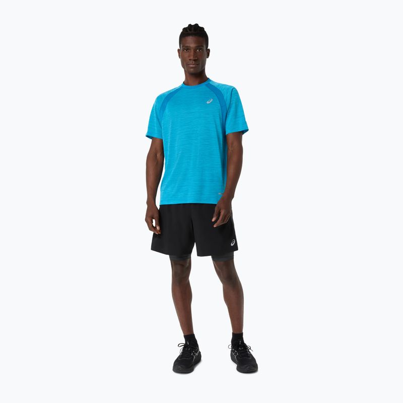 Мъжка тениска за бягане ASICS Road aegean blue 2