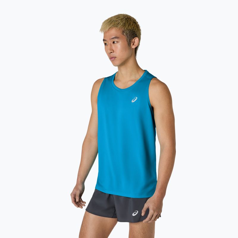 Мъжка тениска за бягане ASICS Core Singlet aeian blue 4