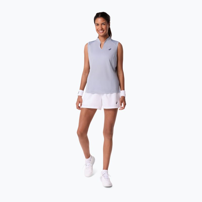 Дамска тениска за тенис ASICS Court Tank W grey/blue 4