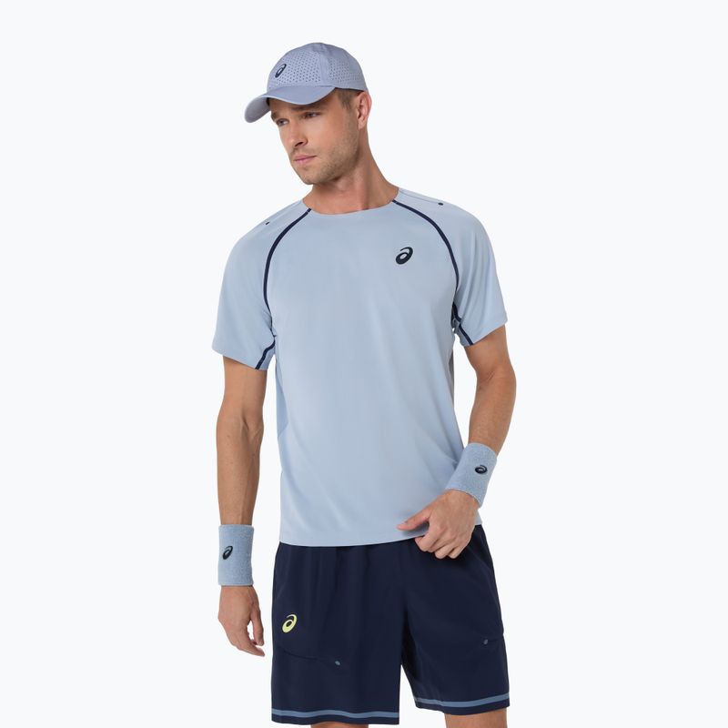 Мъжка фланелка за тенис ASICS Match grey/blue