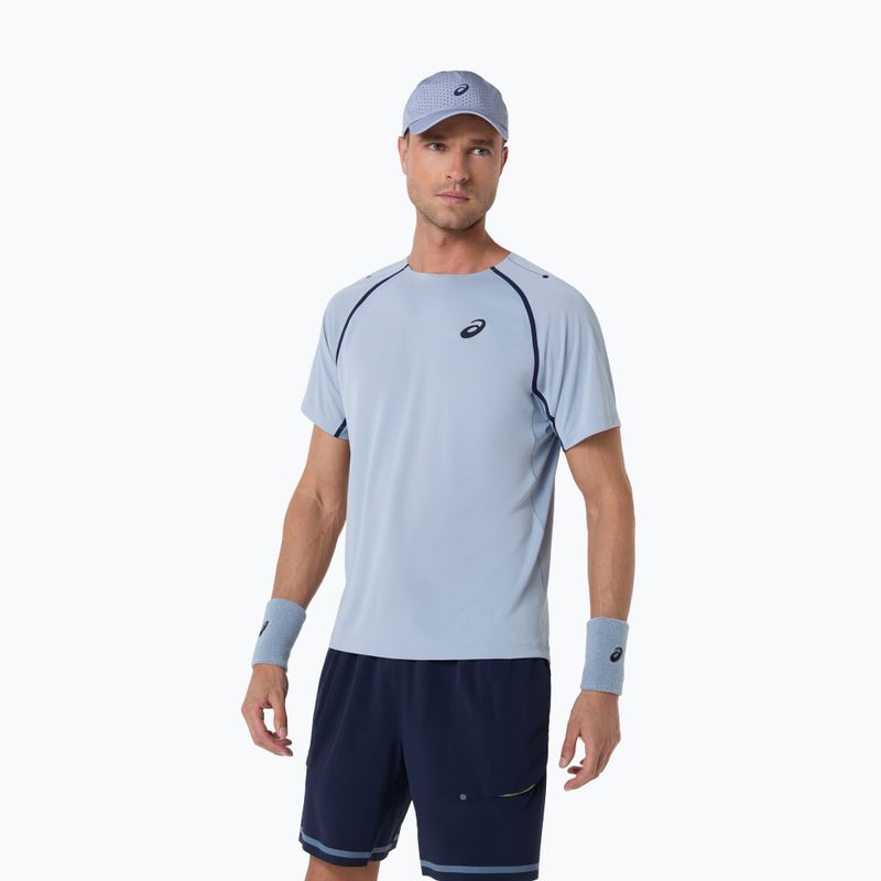 Мъжка фланелка за тенис ASICS Match grey/blue 5
