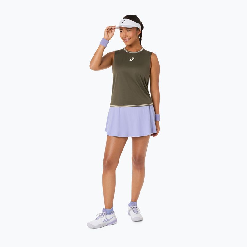 Дамска тениска за тенис ASICS Game Sleeveless Top W dark olive 4