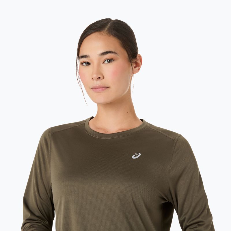 Дамска блуза с дълъг ръкав за бягане ASICS Core LS Top dark olive 5