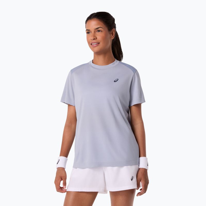 Дамска тениска за тенис ASICS Court Top W grey/blue 4