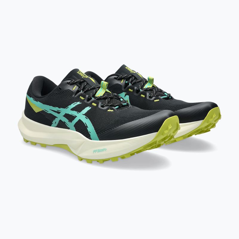 Мъжки обувки за бягане ASICS Fuji Lite 6 black/aurora green 10
