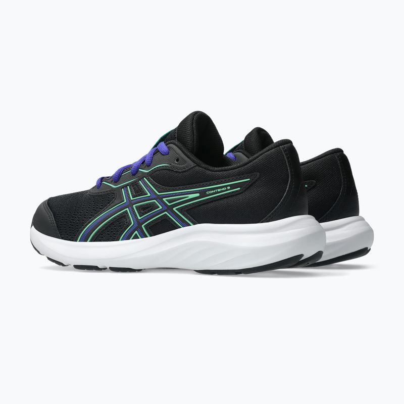 Детски обувки за бягане ASICS Contend 9 GS black/vital green 11