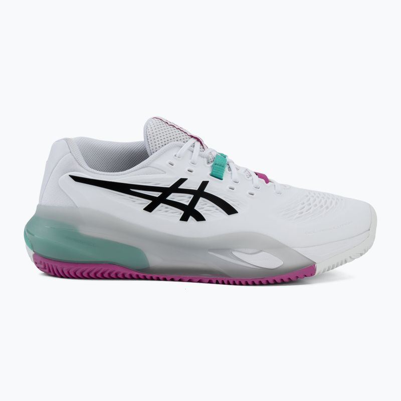 Мъжки тенис обувки ASICS Gel-Resolution X Clay white/aurora green 2