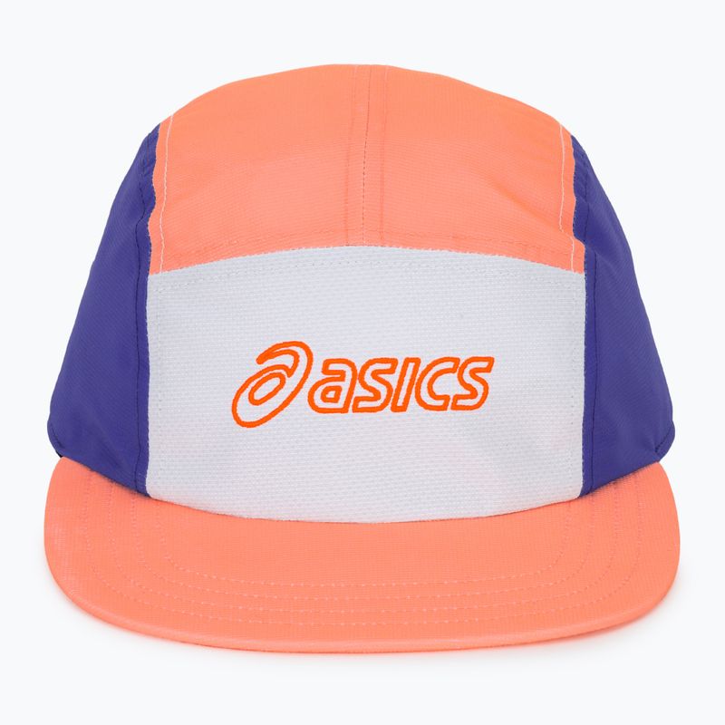 Шапка с козирка ASICS Performance Running 5 Panel sun coral/brilliant white 2