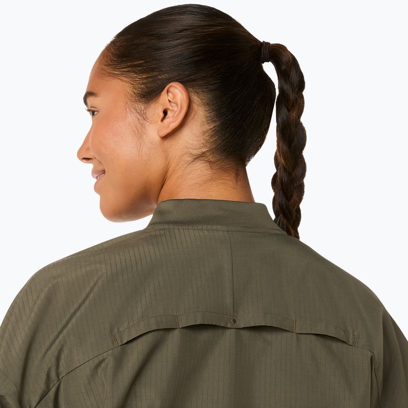 Дамско яке за бягане ASICS Nagino Run Adjustable dark olive 7