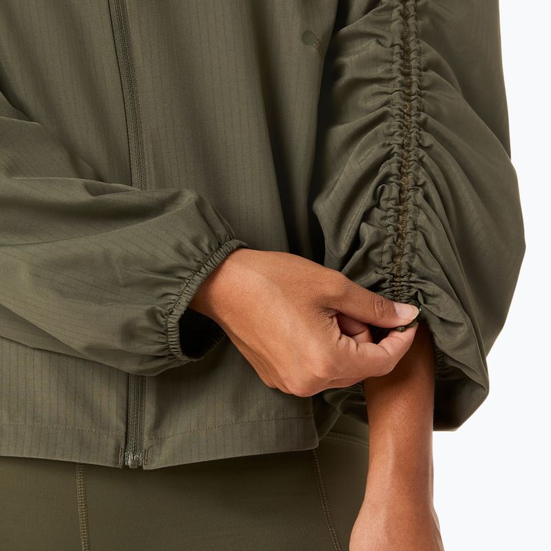 Дамско яке за бягане ASICS Nagino Run Adjustable dark olive 9