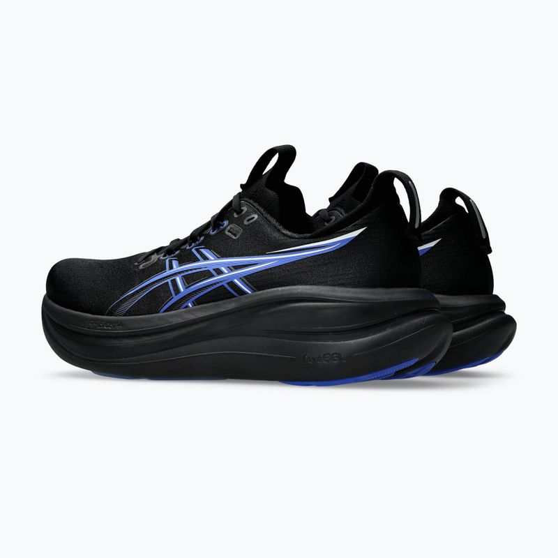 Мъжки обувки за бягане ASICS Gel-Nimbus 28 black/neon blue 3