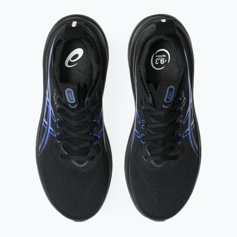 Мъжки обувки за бягане ASICS Gel-Nimbus 28 black/neon blue 5