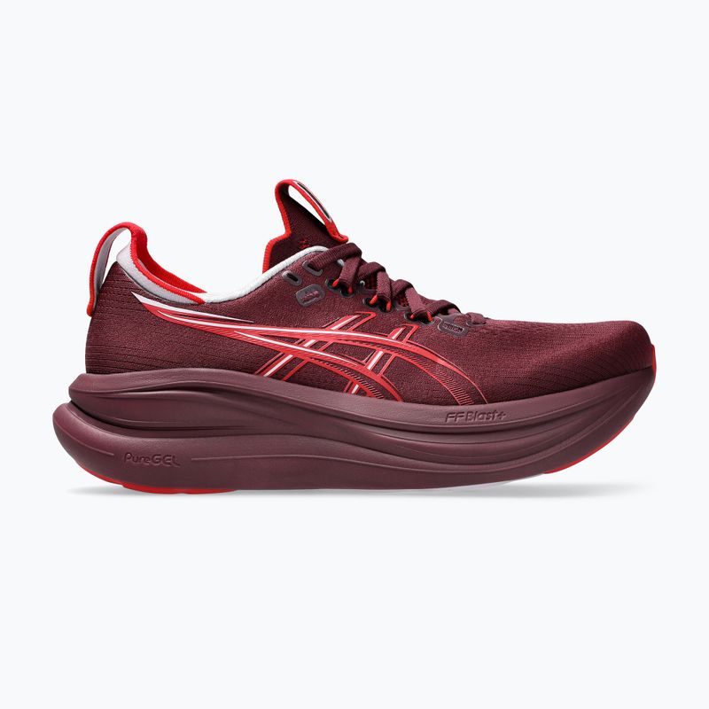 Дамски обувки за бягане ASICS Gel-Nimbus 28 beniimo purple/speed red 2
