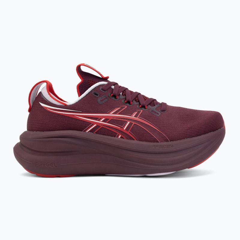 Дамски обувки за бягане ASICS Gel-Nimbus 28 beniimo purple/speed red 2