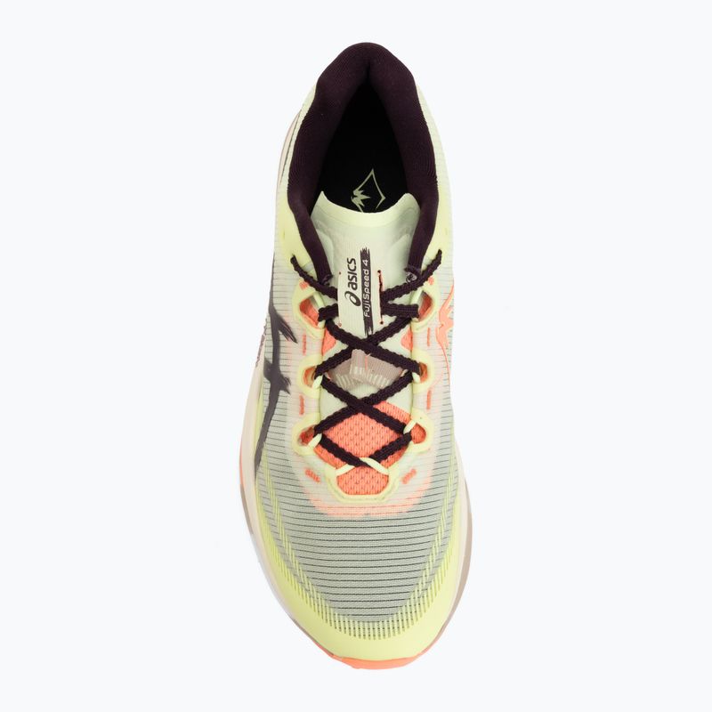 Обувки за бягане Asics Fujispeed 4 illuminate yellow/dark aubergine 5